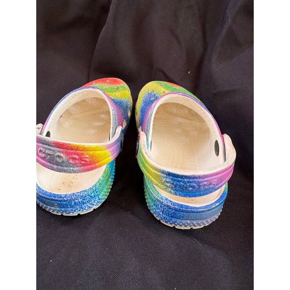 Crocs youth size 7c tie dye slip on shoes - Picture 4 of 5